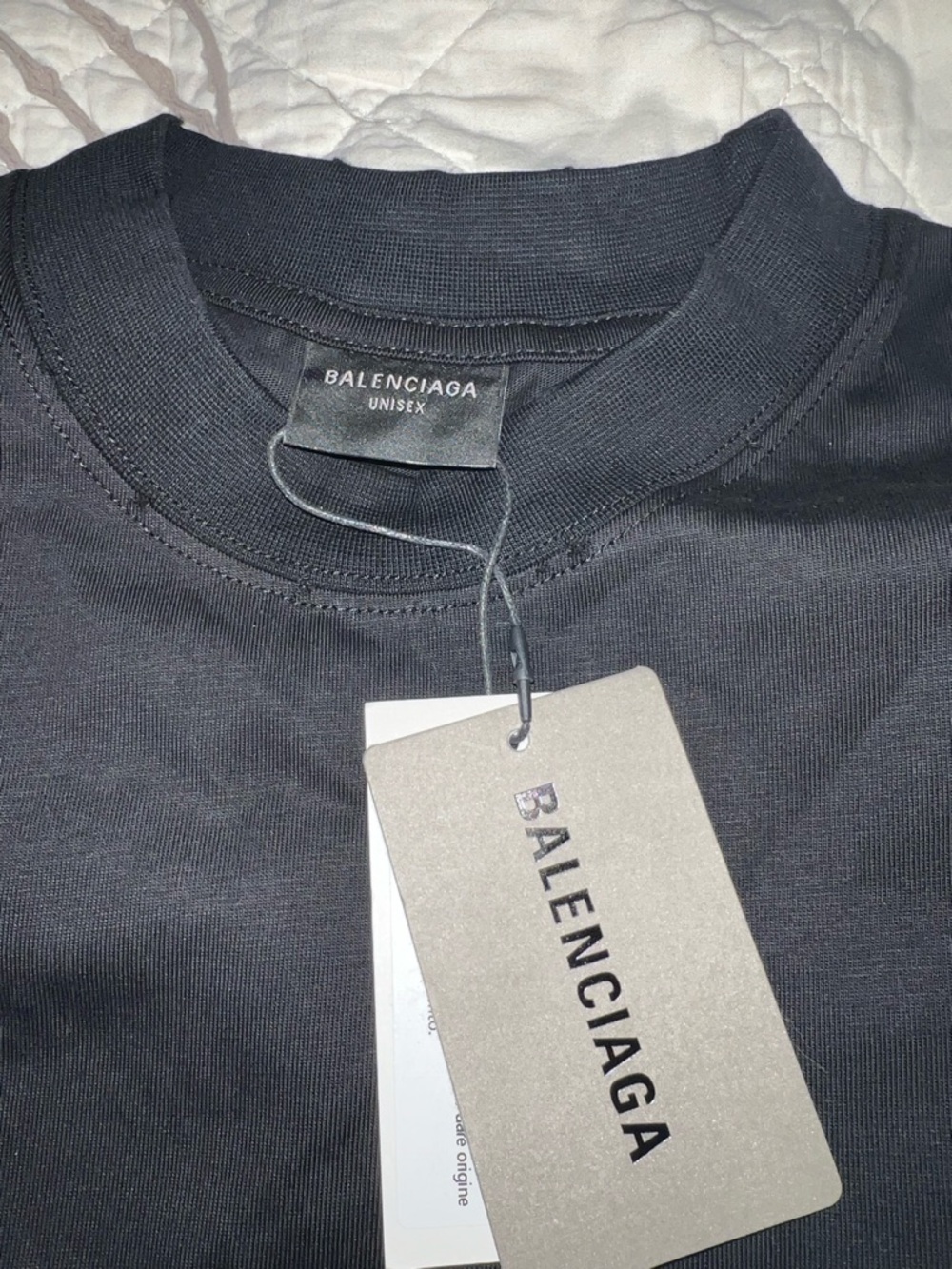 Balenciaga Black Logo Packaged Tee - Picture 3 of 4